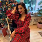 Eliza Butterworth Instagram - Feeling beyond Christmassy now that I have my very own stunning dress from MARY BENSON! @marybensonlondon ♥️🎄♥️ I have been such a huge fan of Mary’s beautiful work for so long! Mary Benson’s dresses and designs are utterly spectacular and made from the most exquisite and sustainable fabrics! Check out her website for more gorgeous pieces! Plus, Mary and her team are ANGELS!!! All I want under my tree is more dresses from Mary!! ♥️🎄♥️