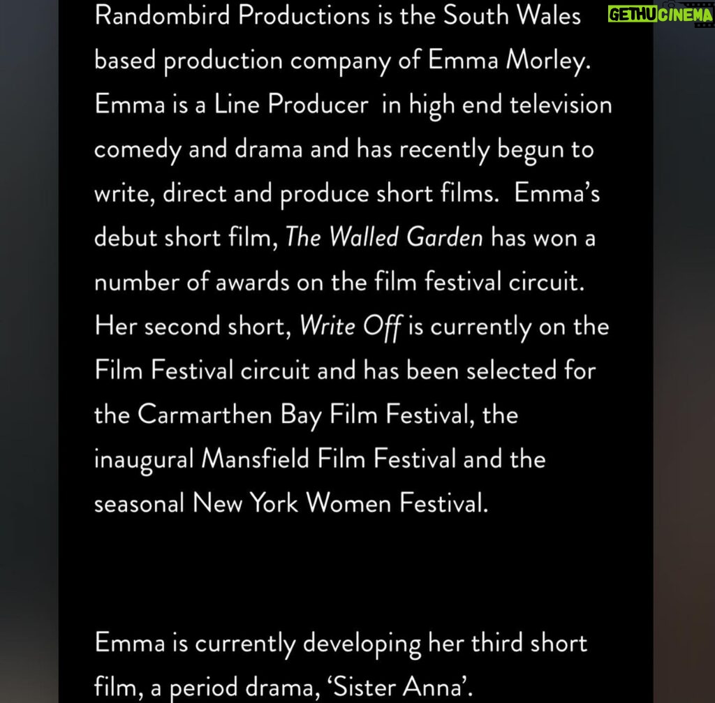 Eliza Butterworth Instagram - SISTER ANNA 🎬📽️🎞️ I am so honoured to be stepping into the role of Anna Lischer alongside the brilliant @tomyork_official in the incredible new short film ‘Sister Anna’ written and directed by Emma Morley and produced by @randombirdproductions . We are so excited to film this fantastic new project! @emmamorleyrandombird ✨✨✨