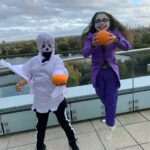 Eliza Butterworth Instagram - Happy Halloweeeen!!! 🧡🎃🧡 this is from our lil Halloween party last year for the little ones! For their amusement, Michael and I went as Minions! #halloweenhoneys #pumpkinpeeps #spookysausages #magnificentminions