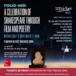 Eliza Butterworth Instagram - Come and celebrate Shakespeare with us! 🎭📖🎭 I am so honoured and excited to be performing alongside this phenomenal group of actors for the InVerse film and Shakespeare project at St Martin’s In the Fields. This evening will look to cherish the works of Shakespeare through performance as well as showing the magnificent and powerful films made my BAFTA nominated director Jack Jewers who weaves the words of Shakespeare into films that capture the most moving themes around the world. Please join us on Wednesday 8th November at 7pm! @inversefilms @stmartininthefields @jackjewers 💫💫💫