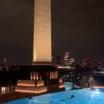 Eliza Butterworth Instagram - Oh what a night! 🪩🏙️🪩 at the absolutely exquisitely stunning @artotellondonbattersea ART’OTEL BATTERSEA in London! The most gorgeous and unique hotel I have ever seen with such mindblowing views of Battersea Power station! We had synchronised swimmers, live music and painters making stunning art in front of us! Unreal!! Woooww! Thank you so much @artotellondonbattersea for having us also to dine on the delicious food from @joiabattersea! Beautiful. @artotel #myartotel #artotelbattersea #joiarestaurant ✨✨✨ thank you so much to @epilogueagency and @loopvip