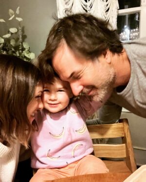 Elizabeth Hendrickson Instagram - Jojo requested a group hug in the middle of dinner right before she asked for 3 strawberries and a popsipole ( aka popsicle) she really knows how to work us.