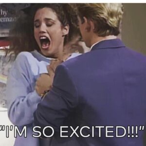 Elizabeth Berkley Instagram - I’M SO EXCITED.... here we gooooo!!! @mariolopez.... are you ready for grownup Jessie?!💃🏼
SWIPE for more pics.... Jessie and Slater are back for more fun. We are thrilled to have Emmy winning 30Rock writer @TraceyWigfield bring the sequel to life on NBC/Universal.🙋🏼‍♀️🥳✨❤️#friendsforever #history #mama #bubba #teen #love #tv 
#10episodes #sbtb 
#putyourmindtoitgoforit #imsoexcited