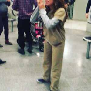Elizabeth Rodriguez Instagram - Behind the scenes of our last day shooting... it’s finally starting to hit me. I shot the first day of season1 and the last day of season7. There was no way to imagine what this series was about or how it would effect so many lives and change the old Hollywood paradigm forever . It shed light on many important issues and made us laugh and cry along the way. THANK YOU @ijnej from the bottom of my super sensitive heart. Thank you fans for taking this ride with us. #timeflies #finalbow #gratitude #aleida #aleidadiaz  #oitnb #netflix #whataride #actor #livingmybestlife