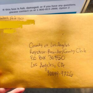 Elizabeth Rodriguez Instagram - I need to share this journey with you all. I’m currently not in CA (where I am a resident) so a friend FedEx my voting package to me. I was very concerned that it wouldn’t get back to CA promptly so I Fed Ex it to another friend “overnight” so that she would put it in a ‘Drop Off Box’. I checked in with her and asked if she had received the package. She had received a  notification that it was delivered but she hadn’t gotten her mail. I was trying not to push her to get it ,as she was doing me a favor ( to her defense, she has done me many favors and she has been insanely busy and overworked) but I was freaking out inside. I texted her again with a “friendly reminder” the next day. Then this past Monday my biggest fear happened. MAIL HAD BEEN TAKEN FROM HER BUILDING. When we spoke she was stressed out , spending all morning trying to find it and figure out next steps. My ballot was found in the  street and had been tampered with.  I hung up in a Total Panic , started researching and spoke to someone in Sacramento that said it was too late to have another sent and gave me another number that got me no where.  I started to look for a flight  back to LA so I could vote in person. I became really emotional and could not stop crying. It triggered  a lot for me as a Latina woman from a broken, lower working class home,around people that were convinced they had no power.  I NEEDED to be part of this election more than anyone before. 
I spoke to her again about an hour later and She had spoken to someone at a voter’s registration office that told her as long as my signature matched (luckily that part of envelope was intact!), she could put it into another envelope and drop into “Drop Box”. I have been distressed all week about this but I woke up to an email that said “IT WAS RECEIVED AND WILL BE COUNTED” #VOTE #vota #BLM #shesepuede #latina #latinx #voteforchange #integrity #votehimout #thefuture