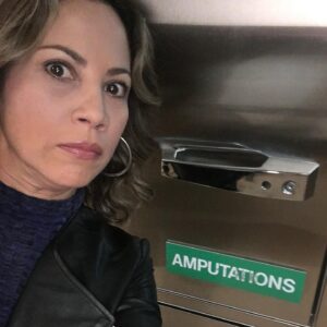 Elizabeth Rodriguez Instagram - In between being devastated over my sister Angela’s death I try to  never miss a  photo op. #swipeleft for more photo ops. PLUS catch me TONIGHT  after episode2 (I’m all over it) on #powerconfidential We had so much fun!!! @power_starz #thefinalbetrayal #photoops #actorslife Also need to thank @misslloren for playing dead for my pic . 😂 @shane_m_johnson could not find one of us together!?! 🥴