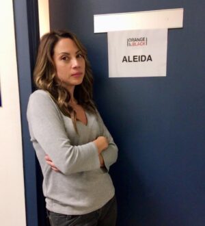 Elizabeth Rodriguez Instagram - That’s a wrap on #aleidadiaz  THANK YOU THANK YOU THANK YOU ... #orangeisthenewblack #oitnb #netflix #aleidaforever #oitnbfinalseason #fin #gracias🧡🧡🧡🧡🧡🧡🧡