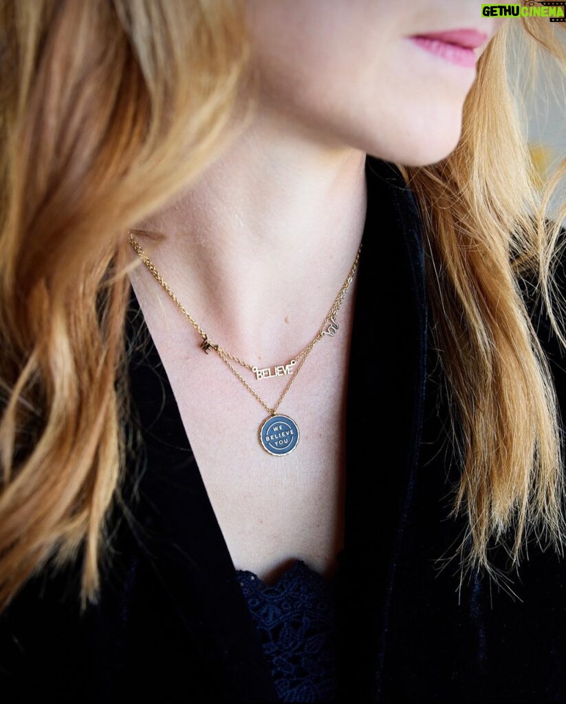 Elizabeth Smart Instagram - @elizabethsmartfoundation and @downeaststyle have teamed up this year to create unique jewelry pieces that show survivors they are heard, loved, and supported. 100% of proceeds from these pieces will go to the We Believe You fund, which provides survivors with grants to fund healing costs. Jewelers pieces can be found at elizabethsmartfoundation.org/store or at downeastbasics.com