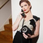 Elizabeth Tulloch Instagram - The Staircase series by my incredible photographer friend @ecarenphoto. I love period hair/makeup/wardrobe 💓#throwback #noir #elisabethcaren