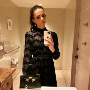 Elizabeth Tulloch Instagram - An ode to my friends from college whom I adore and cherish 2 decades later (and also to my other incredible friends whom I couldn’t have gotten through this year without, and also to the perfect LBD bc why not throw in something else that has always made me feel good). Happy new year, everyone. Sending you all much love, peace, prosperity and good health going into 2024. 

“To All My Friends”
by May Yang (aka Hauntie)

That I could be this human at this time
breathing, looking, seeing, smelling

That I could be this moment at this time
resting, calmly moving, feeling

That I could be this excellence at this time
sudden, changed, peaceful, & woke

To all my friends who have been with me in weakness
when water falls rush down my two sides

To all my friends who have felt me in anguish
when this earthen back breaks between the crack of two blades

To all my friends who have held me in rage
when fire tears through swallows behind tight grins

I know you
I see you 
I hear you

Although the world is silent around you

I know you
I see you 
I hear you

🖤