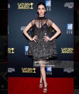 Elizabeth Tulloch Instagram - Thank you again to @saturnawards for such an amazing night. And to @andremakeup & @hellohairbear for glam, the most sparkly dress ever @aliceandolivia @staceybendet, heels @toryburch, skin @theskingirls @vancouvermedicalaesthetician. @suzanne1 for taking great #behindthescenes photos. One of my ride-or-die besties @realbreeturner for being such a fun date. To our FANTASTIC writers and producers and crew without whom this show would never happen. And a special shout-out to our showrunners Todd Helbing and Brent Fletcher who trusted me with the breast cancer storyline last season. And to all of the women I spoke with who were SURVIVORS - I couldn’t have done it without the inspiration and strength I got from hearing your stories. Every single one of you broke my heart and then the stories of your resilience healed it again. ❤️