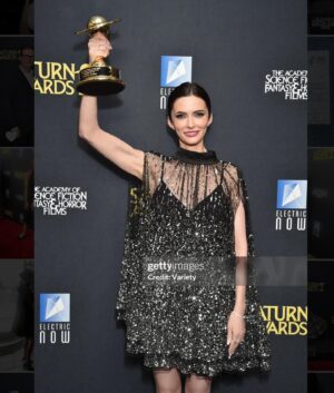 Elizabeth Tulloch Instagram - Thank you again to @saturnawards for such an amazing night. And to @andremakeup & @hellohairbear for glam, the most sparkly dress ever @aliceandolivia @staceybendet, heels @toryburch, skin @theskingirls @vancouvermedicalaesthetician. @suzanne1 for taking great #behindthescenes photos. One of my ride-or-die besties @realbreeturner for being such a fun date. To our FANTASTIC writers and producers and crew without whom this show would never happen. And a special shout-out to our showrunners Todd Helbing and Brent Fletcher who trusted me with the breast cancer storyline last season. And to all of the women I spoke with who were SURVIVORS - I couldn’t have done it without the inspiration and strength I got from hearing your stories. Every single one of you broke my heart and then the stories of your resilience healed it again. 

❤️