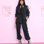 Ella Balinska Instagram - *insert ‘@boss energy’ pun here* ⚡️ man I love me a good chain and boot combo…The Fashion Trust Awards in LA really is a room full of good people 🥹