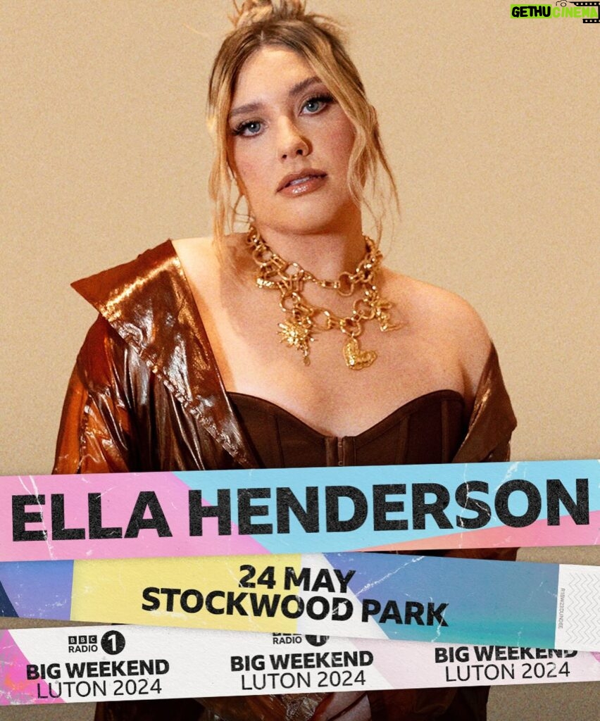 Ella Henderson Instagram - AHHH I’m so excited to be on the main stage at @bbcradio1 #BigWeekend this summer alongside such incredible artists!! @chaseandstatus @beckyhill @rudimentaluk 💖 This summer is going to be 🔥🔥🔥 also check my story highlights for other upcoming dates across the UK!! Love you all so much and can’t wait to see you sooooon E x x