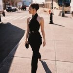 Ella Hunt Instagram - just a casual stride along the westside highway ;) thank u for an absurdly glamorous morning @michaelkors 🖤 📸 @emiliomadrid @sarahslutsky (🧚🏼‍♀️) @carolinadali @jacobrozenberg
