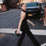 Ella Hunt Instagram - just a casual stride along the westside highway ;) thank u for an absurdly glamorous morning @michaelkors 🖤 📸 @emiliomadrid @sarahslutsky (🧚🏼‍♀️) @carolinadali @jacobrozenberg