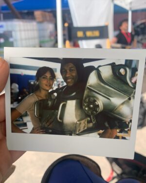 Ella Purnell Instagram - Happy Fallout day you guyyyyyyyyyssss. I’m just so damn happy this show is finally out. Now I get to post all the BTS I’ve been sitting on for 2 years 😈 MostLy, I’m taking today to appreciate all of the incredible, talented and hard working crew that worked on this show. Crews make the movies (and the shows). That’s a fact, and ours took a village and a half- we shot for about 8 months, travelled across the world (all the way to Namibia!), in the hottest AND the coldest weather, with long hours and a big fucking smile on all of our faces the whole way through. It was challenging and bonkers and SO much fun. I am in awe of every single person, and am so grateful for all of the lifelong friends I made along the way. Special shout out to the babes on the second slide, that’s the team that got me through every single day. @lucycobbbs on costume, @mikemakeup on make up and @mitchellbeck71 on hair. I owe you guys so much. I can never thank you enough. ❤️ Also to my insanely badass stuntwoman @hannahscottstunt who made my jaw drop on the floor more times than I can count, had my back through it all, and is an advocate for everyone around her. You light up all the rooms, and put the goofiest smile on my face every day. I adore you. Thank you. 💪🏼 The same to the rest of our wonderful, fiercely talented stunt team - you. killed. it. Especially @hitthemark @action_jason @picsofship and others I don’t have the tags for!!! You know who you are hopefully. Thank you for teaching me so much, making this show so good, and for always bringing the VIBES! I have the coolest friends.  To @carygunnar Vickie and Jamie - sorry for always breaking your genius creations. To our wonderful costume designer, Amy, thank you for your collaboration. Soup, I’m so glad we met. To @amandatenenofficial you are a wonderful friend. To @kohli_calhoun - I wouldn’t be anywhere without you. Our photographer, Jojo and BTS crew @mikkelzall your work is beautiful. @falynhuang on the BALLS AND CHARTS 💕 THERES A MILLION MORE PEOPLE I HAVE TO THANK, and it will still never be enough. I haven’t even started on the cast and creators! Luckily, there’ll be many more posts to come 😉 This one’s for the crew 🥂