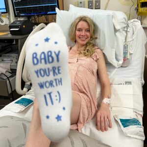 Elle Evans Instagram - We are so pleased to announce the arrival of our new baby angel boy 
💙George Julien-Wade Bellamy🩵 
Born on Sunday May 12, 2024. The most special blessing born on Mother’s Day & what would’ve been my late Mother’s 60th birthday. Named after Matt’s Dad George, my Mom Julie, and my cowboy dad Billy Wade Evans. He arrived healthy, happy, and handsome as ever!!! We are obsessed & basking in newborn heavenly bliss!!! I am recovering well and he has already settled into such a nice routine. So grateful to my wonderfully perfect husband @mattbellamy for being so supportive & by my side every step of the way! It’s an honor to bring another brilliant Bellamy into existence!