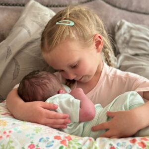 Elle Evans Instagram - We are so pleased to announce the arrival of our new baby angel boy 
💙George Julien-Wade Bellamy🩵 
Born on Sunday May 12, 2024. The most special blessing born on Mother’s Day & what would’ve been my late Mother’s 60th birthday. Named after Matt’s Dad George, my Mom Julie, and my cowboy dad Billy Wade Evans. He arrived healthy, happy, and handsome as ever!!! We are obsessed & basking in newborn heavenly bliss!!! I am recovering well and he has already settled into such a nice routine. So grateful to my wonderfully perfect husband @mattbellamy for being so supportive & by my side every step of the way! It’s an honor to bring another brilliant Bellamy into existence!