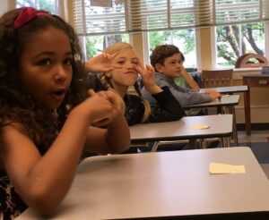 Elle McKinnon Instagram - Snapshot from the first day of rehearsals for @wonderthemovie in Mr. Browne's room. Caught in the act by our director Stephen! #bts