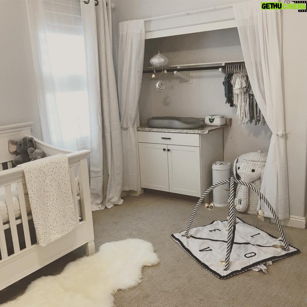 Elle Fowler Instagram - Sneak peek of the nursery coming together! Longer tour will be in a vlog coming soon! <3