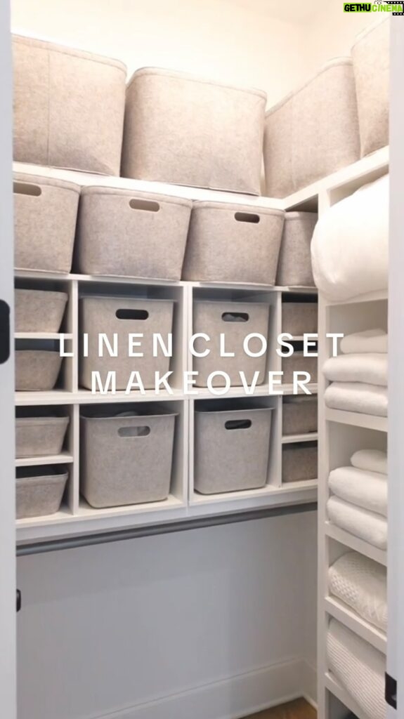 Elle Fowler Instagram - Ya’ll its been a hot second since I filmed this but thought you might still enjoy some weekend cleaning inspiration! This linen closet makeover has been a game changer in my house, and has worked so incredibly well for streamlining my laundry process. What area should I do next?  #declutter #organizing #organization #organized #homeorganization #cleaning #home