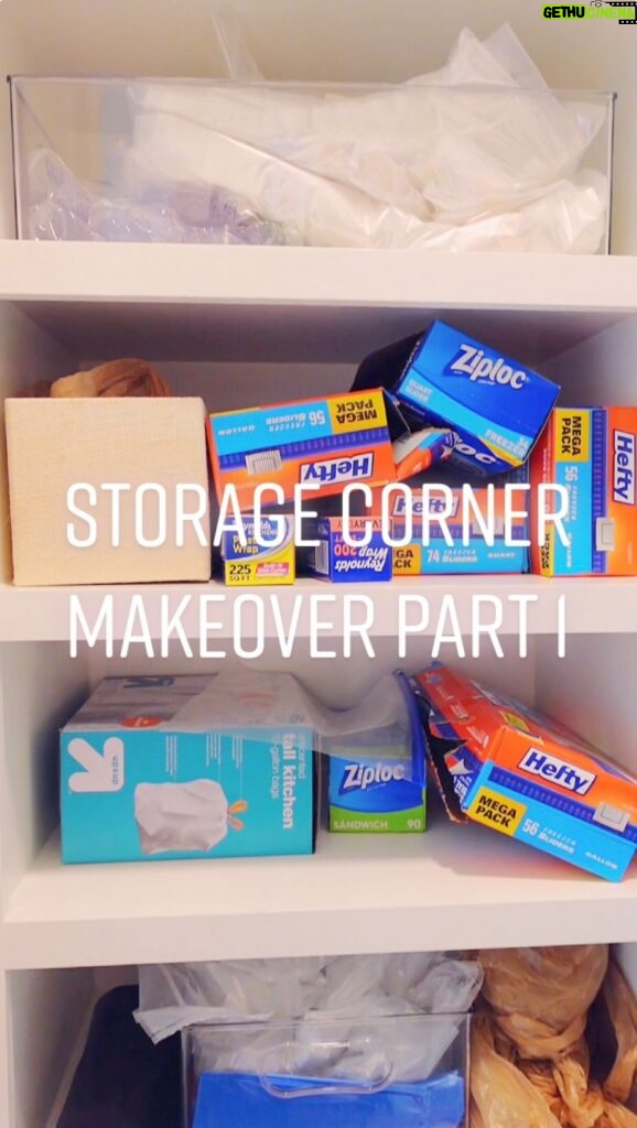 Elle Fowler Instagram - I’m determined to organize my entire life and this corner needed help. Everything used can be found in the link in my bio under “Storage Corner Organization” #organize #pantryorganization #storage #organizedhome #pantry #pantrygoals #satisfying #amazonfinds @amazonhome