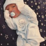 Elle Fowler Instagram – James Alexander Goot was born on June 21, 2018. 6 pounds, 11 oz, 18 inches long, blonde hair and blue eyes – my little love bug! He is swimming in his newborn sized clothing 😍 How perfect is this blanket? Mama Goot made it for him and he loves it. (Picture by Blair!) #EllexBaby