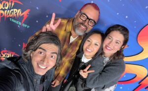 Ellen Wong Instagram - I felt like my pre-teen self gushing with all the feels through an ep of Sailor Moon as soon as the Scott Pilgrim Takes Off title sequence hit the screen. It’s really that good! 🥹 What a special night with the best people. So thankful! Anime is out Nov 17th ⚔️ 💇🏻‍♀️: @davestanwell