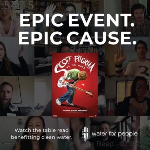 Ellen Wong Instagram - Celebrating 10years by reuniting on zoom for a very important cause! 
Monday July 20 at 10am PST / 1pm EST, join us for the @entertainmentweekly 10th anniversary virtual read of SCOTT PILGRIM VS THE WORLD in support of @waterforpeople, bringing cleaner water to areas in need worldwide. And during a pandemic this is more essential than ever. 
Please help us support global access to safe water by visiting waterforpeople.org/pilgrim to donate and learn more. 
See you on Monday! ⚔️Chau