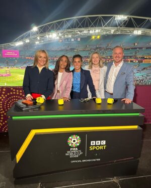 Ellen White Instagram - What a crazy month it has been! Huge thank you to @bbcsport for believing in me and giving me the opportunity to work on the @fifawomensworldcup Thank you to everyone behind the scenes who make it all possible (IMG) as well as @gabbylogan @alexscott2 @jonaseidevall @fara44 @rach_brown_finnis1 @robyniocowen being so incredibly supportive. It was an honour to be working alongside you all ☺️

It has been such a great experience learning about broadcasting as well as juggling work life and mum life ❤️ As a family we got to experience Sydney together and take our daughter to both the semi-final and a final of a WC. She’s so lucky to have wonderfully inspiring and empowering role models in the @lionesses We can’t wait to tell her all about our adventures when’s she’s older 🥰 

Now to get over the jet lag with a 4 month old 🤪