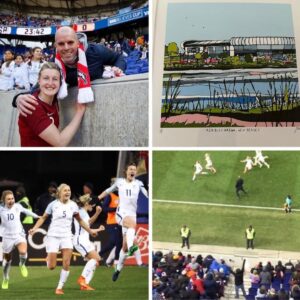 Ellen White Instagram - Such a lovely surprise retirement gift from my husband and baby daddy 🥹 A commission of prints to commemorate the amazing summer the @lionesses had during @weuro last summer, as well as my favourite stadium from the SheBelieves Cup that holds some special memories 🤓 Can’t wait to tell our baby girl all about what mummy used to do 🥰

@jamiebedwards is the talented artist and he has a huge array of football grounds available at www.urbancolours.co.uk which he’s very kindly given a discount of 15% using WHITE15 for the next month 👍🏻