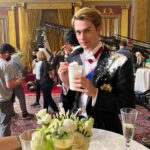 Ellie Bamber Instagram - the food props were a bit of a distraction @rwrbonprime @matthewmichaellopez @casey.mcquiston