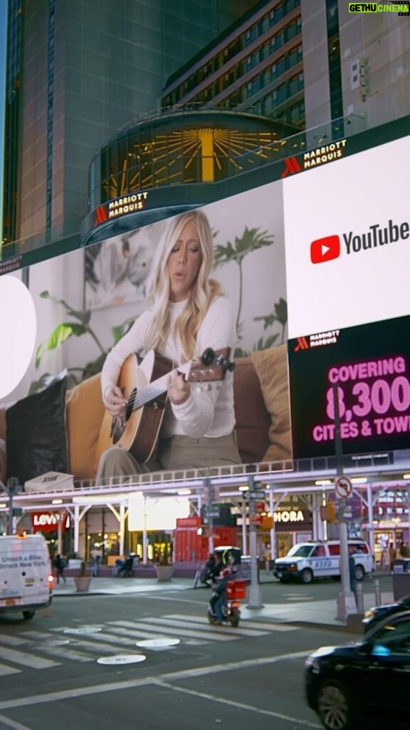 Ellie Holcomb Instagram - Y’all, I am FREAKING OUT because I’m on a billboard in the one and only TIMES SQUARE!!!! Thank you so much @youtubemusic for supporting “All of My Days” in such a BIG way!!!!!