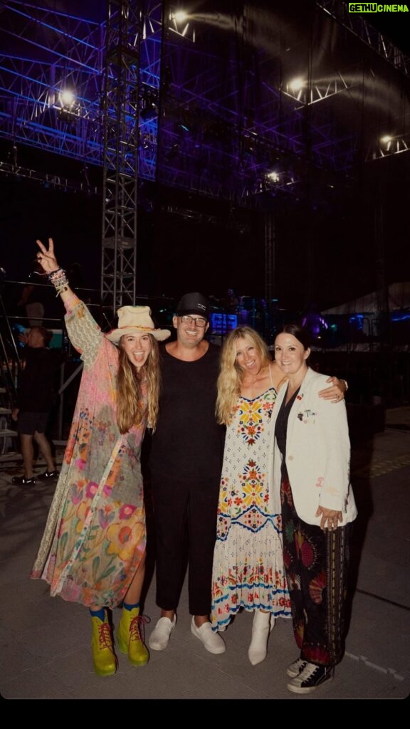 Ellie Holcomb Instagram - What a gift @lauren_daigle’s Kaliedescope Beach Weekend with her wonderful band and crew was!! Had an amazingly fun night last night in the round with my friends and kindred spirits and TREASUrES, @lauren_daigle , @nataliehemby , & @thejasoningram. Spoiler Alert! Watch to the end of this reel to see my hair looking hilariously like Troll hair after Lauren and I were undone by @nataliehemby raising her hand after the third chorus of Pontoon and said “hallelujah!” (Thx for capturing all the amazing pics and vids @ashleymaewright )!!!!! Got to open yesterday with my incredible band and crew , @jacthompsonmusic , @jschrodt , who brought his amazing little boy, and @zandymowry , who brought her adorable son and my godson along for his first bus tour date! Thx to our crew this run @jiren.thee.grey, tour managing and running sound , and @jasminemullen , who came along to help watch the baby while we were on set ! Then!!! Today I got to hang at the beach with Natalie and close the night out with seeing @jonbatiste play an incredible show opening for the third night of Lauren’s beach weekend , where I got to watch the show from the crowd right in front of the stage !!!, and it was all a VIBE! Lauren and her entire team and the team at @topeka.music.vacations was amazing to work with. I can’t wait to be on the road again with all these amazing talents and souls in May/June !