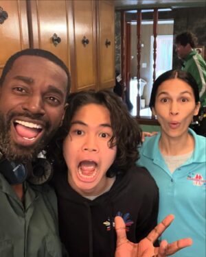 Elodie Yung Instagram - More #tbs for you as we’re finishing filming our finale!! I love this crew and cast 🥰💕
#thecleaningladyfox