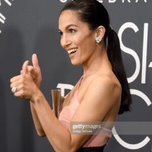 Elodie Yung Instagram - Thank you @criticschoice for honoring me with the breakthrough actress award last night ⭐️ 
@warnerbrostv 
@cleaningladyfox 
#ccacelebrations 
#celebrateaapicinema 
@armanibeauty 
Makeup @cedricjolivet 
Hair clariss rubenstein 
Dress @roberto_cavalli 
Jewelry @piaget