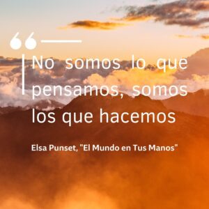 Elsa Punset Instagram - Te habrás fijado en cómo,  aparentemente, casi todos estamos de acuerdo en que queremos una sociedad más libre, más empática, más compasiva y más creativa... ¿Por qué, entonces, nos cuesta tanto conseguirla? Una de las razones es que existe aún un abismo entre lo que pensamos, y cómo vivimos en realidad. Nos queda un reto urgente: lograr que las ideas que defendemos se traduzcan no solo en palabras, sino en hechos y actos reales, concretos y prácticos. Para ayudar a crear el mundo que quieres, ¡ponte manos a la obra! 🙌

#inteligenciaemocional #elsapunset #quote #reflexion #reto