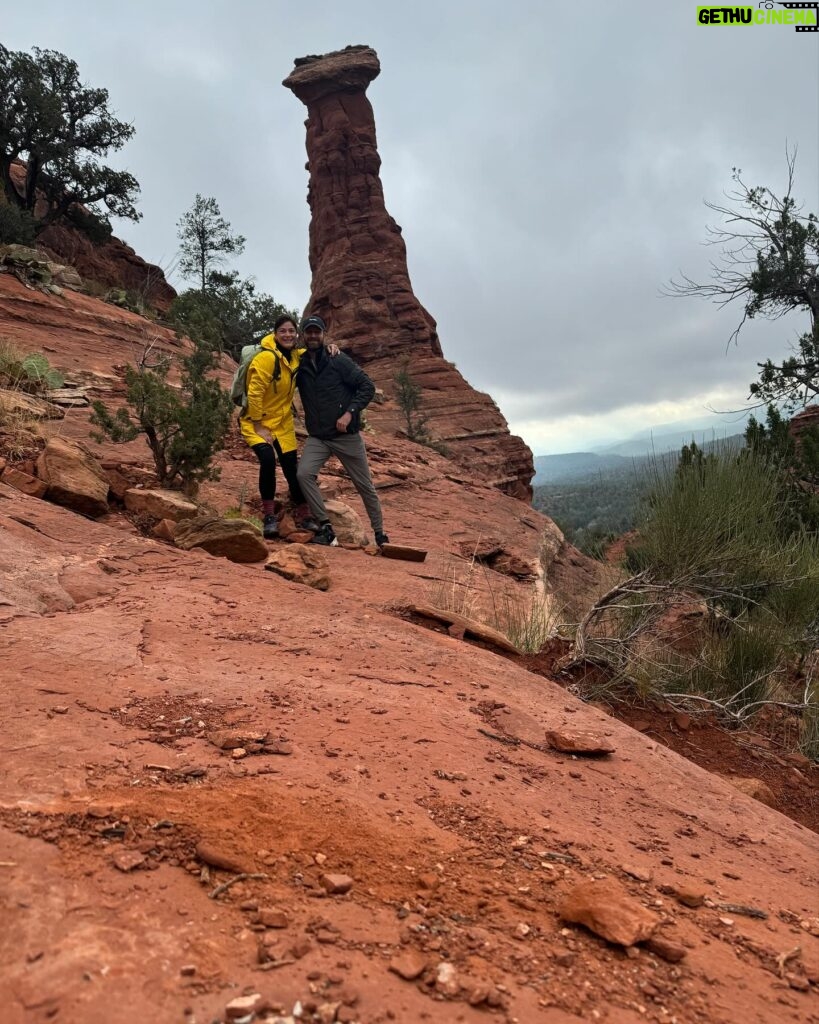 Elysia Rotaru Instagram - Beyond Thankful 🧡❤️🧡❤️🧡❤️🧡❤️🧡❤️🧡❤️🧡 #photodump pt 2 #sedona #hiking #boyntoncanyon #vortex #redearth #mountains #kachinawoman #miiamospa #fiveyears @ryslife @relaischateaux @mii_amo_spa 🌲 ALSO what tree is this on pic 8 ? It’s the perfect smell. ALSO thank you @gustafsonperformancecenter for getting me up and moving so I can climb this mountain, and more to come! 🏜️