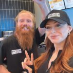 Elz The Witch Instagram – when iconic gingers unite 👩🏻‍🦰👨🏼‍🦰 hosting the new @eatsides store opening at Lakeside with @hardestgeezer 🤝🏻