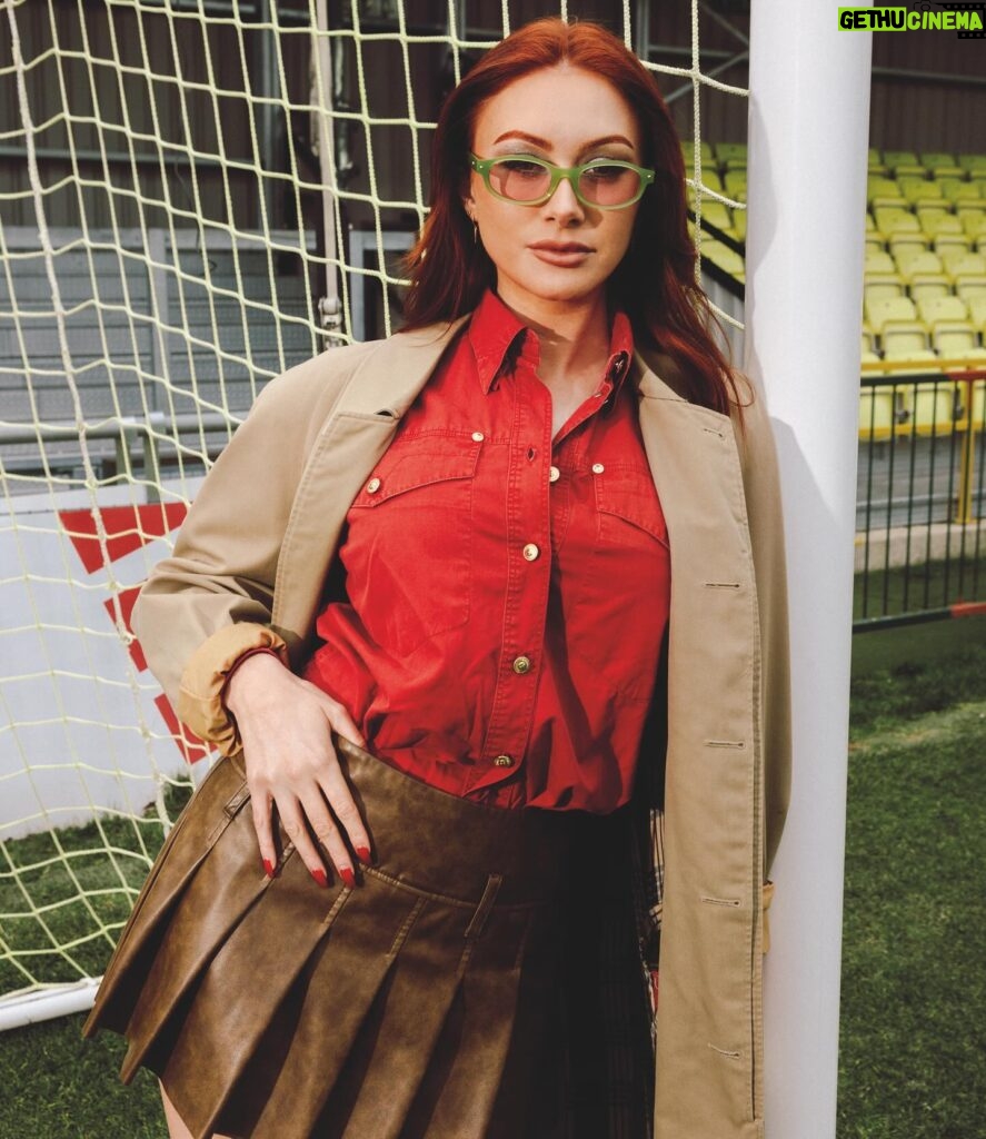 Elz The Witch Instagram - ELZ x SUNDAY GIRL! 📸 ⚽️🤝🏻 thank you to the wonderful @sundaygirlmagazine for covering me as part of their Issue 13 👏🏼 such a lovely team to work with and i feel so special to have been a part of it… you can pick up a copy via the link in @sundaygirlmagazine bio!! 💖 shout out to everyone involved: Photography: Danielle Painting @daniellepainting Styling: Charlotte Malley @charlottemalleystylist Makeup & Hair: Laura Marsh @lauramarshmua Interview by Hannah Miller & Milly Hutchcraft Location with thanks to Sutton United FC 🤍