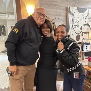 Emayatzy Corinealdi Instagram - Thank you God for these two. Thank you for trusting me with your vision @dramaraamla. And thank you @larrywilmore for all of your guidance and creative genius. Love you both ❤️❤️