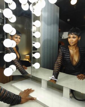 Emayatzy Corinealdi Instagram - Thank you @jimmykimmellive for having me, I had the best time! And thank you @kiyahwright1 @rennyvasquez and @highheelprncess for bringing this look I had envisioned into reality, feels good to be back 😎 @reasonabledoubthulu @hulu @onyxcollective #reasonabledoubthulu