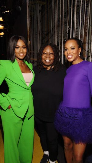 Emayatzy Corinealdi Instagram - Had sooo much fun on The View with Kerry today! #reasonabledoubt @reasonabledoubthulu @hulu @onyxcollective @theviewabc @kerrywashington @kiyahwright1 @rennyvasquez @highheelprncess #reasonabledoubthulu