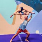 Emerald Gordon Wulf Instagram - I love visiting @lasvegascircuscenter and getting to fly! @acroairlines helped me feel so safe and I learned so much! Are you scared of heights? #acro #acroyoga #handtohand #circus #circuslife #stunt #flexible #flexibility #contortion #contortionist #vegas #acrobat #acrobatics #circusaroundtheworld #cirque