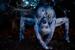 Emerald Gordon Wulf Instagram - "Being normal is vastly overrated." —Halloweentown
🕸🕷🕸
Photos by @kalialexsis 
#contortion #contortionist #flexible #flexibility #circus #freak #horrormovies #horror #creepy #creepypasta #scary #terror #horrormovie #monster #spider #arachnid #arachnophobia
