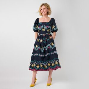 Emilia Fox Instagram - Am absolutely thrilled and honoured to have been asked by Marielle to do a collaboration collection with @wyselondon . It feels like a joyous celebration of our friendship and shared belief in wearing clothes that are stylish, expressive and fun. I always feel at my best when I wear Wyse, both for work and in everyday life, and I so hope that anyone who wears anything from the collection feels the same too! 💗🌸🌺🌼💗🌸🌺🌼🌸🌺💗🌼🌸💗🌼🌺💗#wyse #wyselondon #collaboration #friendship #joy #pinktrousersuit #floralfrocks #flowerpower #golddress #shimmer
