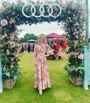 Emilia Fox Instagram - Wowdi! What a night with Audi! 
Thank you to @audiukpress for such a great night out at #audixhenley 
The best dancing and atmosphere with @Ministryofsound 
Fantastic fireworks 
The most delicious Italian supper made by @Theo.Randall  Brilliant comedy by @rorybremner1 
And ending the night with beautiful music from @Jacksavoretti
#SaturdayNightFever 💃🏻🕺🏻

👗 @clairemischevani
💄 @clareturnermua 
🚘 @AudiUk