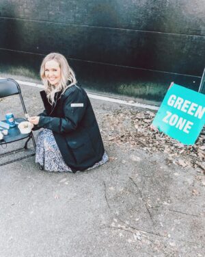 Emilie Ullerup Instagram - Table for 1? It’s aaallll glamour. 🎥 🌟#covidsafe #netflix 📸 @sallydarnel