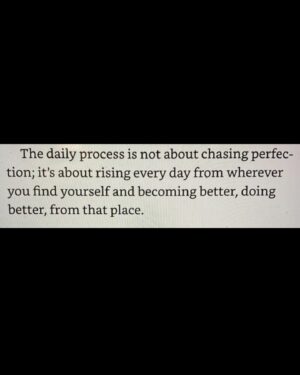 Emily Alabi Instagram - The daily process is not about chasing perfection; it’s about rising every day from wherever you find yourself and becoming better, doing better, from that place.

Like @iammiketodd says, “I’m not where I wanna be, but I’m not where I used to be.”

I’m ALL IN 🙌🏽
I hope you are too 🫶🏽

#vision #focus #intention #action #transformation